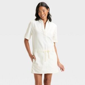 Universal Thread Women's White Denim Dress